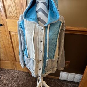POL Blue Hooded Jacket